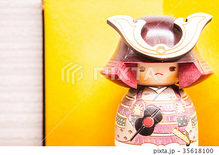 Japanese wooden doll, Kokeshi, Samurai Kokeshi Japanese wooden doll, Kokeshi, Samurai Kokeshi 35618100