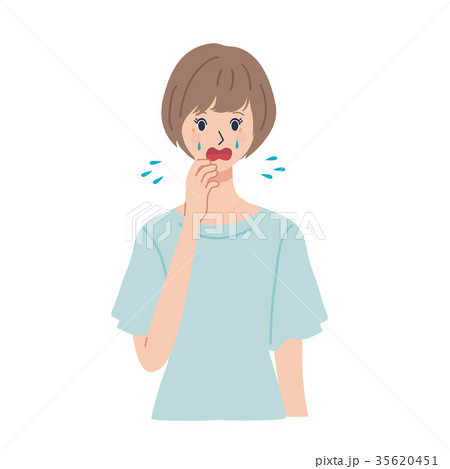 女性　仕草　イラスト 35620451