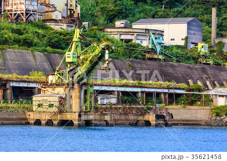 池島港 石炭船積み機トリンマー 池島炭鉱跡 長崎 35621458