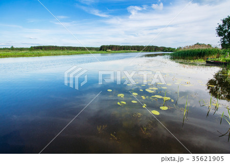 Beautiful summer river landscape Beautiful summer river landscape 35621905