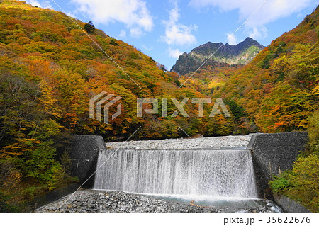 10月 西沢渓谷08東沢と紅葉・黄葉 二俣吊り橋展望 10月 西沢渓谷08東沢と紅葉・黄葉 二俣吊り橋展望 35622676