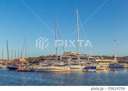 Yachts in the port. Yachts in the port. 35624709