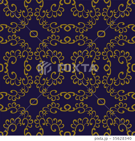 Antique seamless gold retro pattern background Antique seamless gold retro pattern background 35628340
