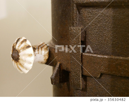 Handle on old rusty stones. 35630482