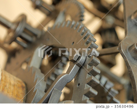 Old rusted machine close up. Old rusted machine close up. 35630496