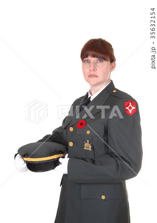 Woman in uniform. Woman in uniform. 35632154