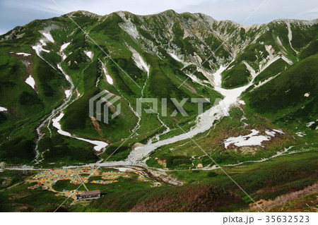 立山　雷鳥沢遠景 35632523