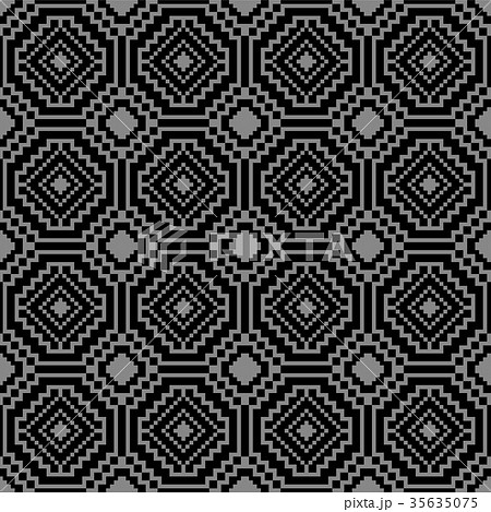 Antique seamless silver retro pattern background 35635075