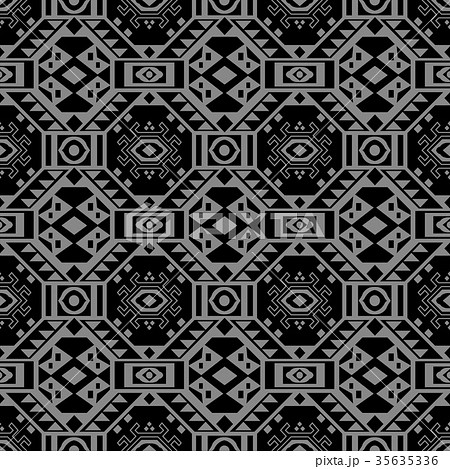 Antique seamless silver retro pattern background 35635336