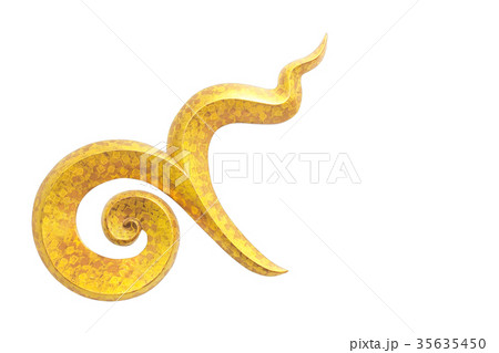 Traditional Thai alphabet number golden nine Traditional Thai alphabet number golden nine 35635450