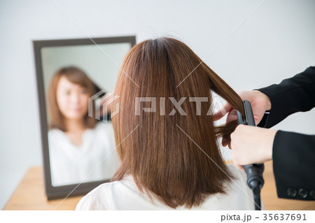 ヘアセット（ヘアアイロン） 35637691