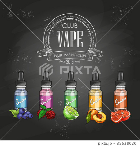 Vector color sketch electronic cigarette 35638020