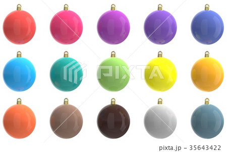 15色のクリスマスオーナメント 35643422