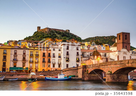 Bosa and the Old Castle, Oristano, Sardinia 35643598