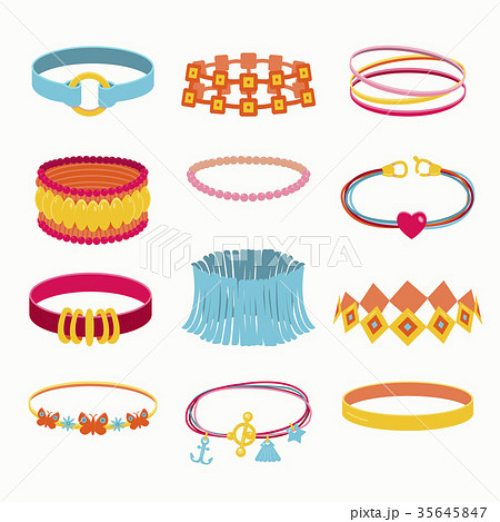 Vector Collection Of Accessoriesのイラスト素材