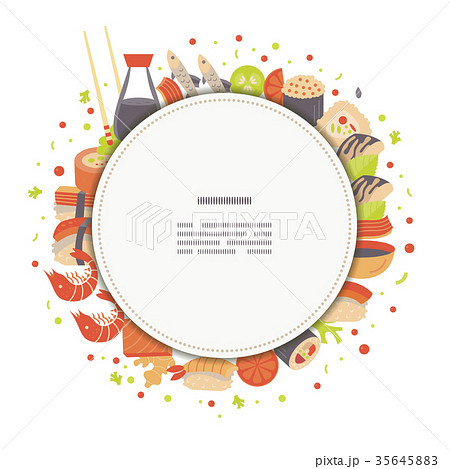 Japanese Sushi and Sashimi background Japanese Sushi and Sashimi background 35645883