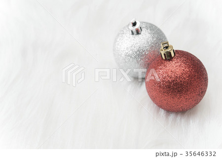 Christmas balls and snowflake  35646332
