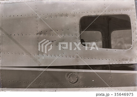 parking in the airport window of little popular   plane 35646975