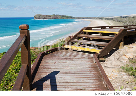 in australia  the  walkway to the beach 35647080