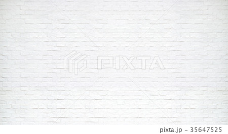 Modern white brick wall texture for background 35647525