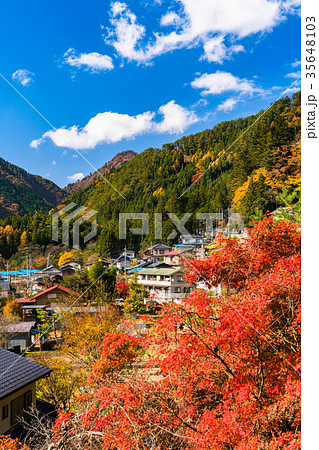 《山梨県》紅葉の丹波山村 35648103