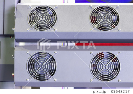 Small Cooling fan in an industrial printer Small Cooling fan in an industrial printer 35648217