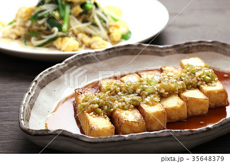厚揚げの甘酢ネギかけ 35648379