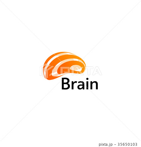 Brain Logo silhouette design vector template 35650103