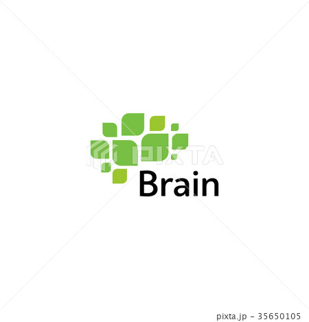 Brain Logo silhouette design vector template Brain Logo silhouette design vector template 35650105