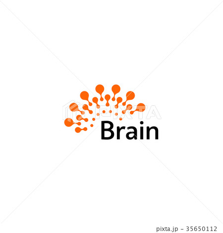 Brain Logo silhouette design vector template Brain Logo silhouette design vector template 35650112