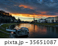 オーストリア・ザルツブルクの夕焼け	 35651087