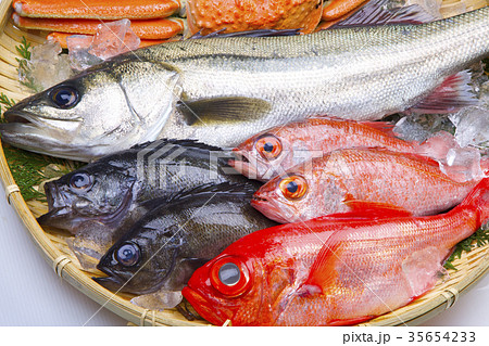 魚介類の盛り合わせ　食材 35654233