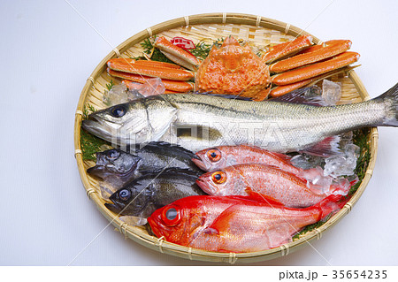 魚介類の盛り合わせ　食材 35654235