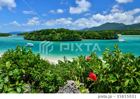 沖縄県 石垣島の海 川平湾 沖縄県 石垣島の海 川平湾 35655031