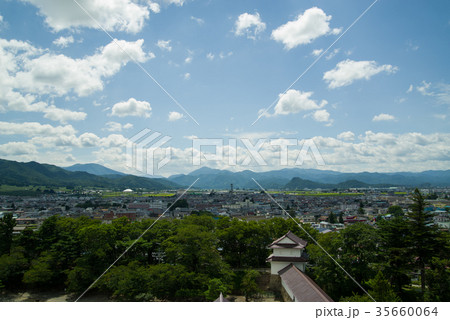 鶴ヶ城 天守閣からの眺望 鶴ヶ城 天守閣からの眺望 35660064