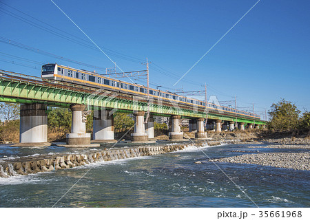 中央線　E233系　多摩川 35661968