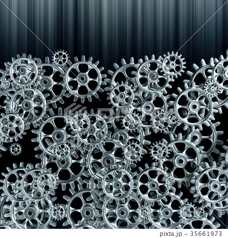 White gears and cogs macro White gears and cogs macro 35661973