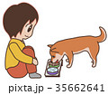 食事中の犬 35662641