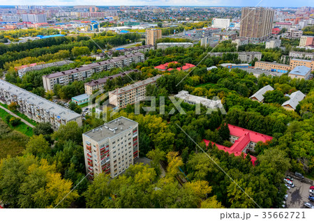 Aerial view on city. Tyumen. Russia 35662721