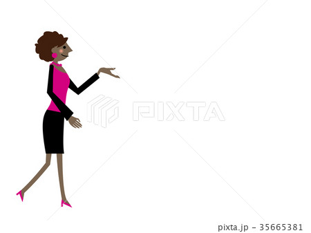 ビジネスウーマン。黒人女性。アフリカ系。中東系。ビジネスシーン。 ビジネスウーマン。黒人女性。アフリカ系。中東系。ビジネスシーン。 35665381
