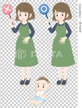 Pregnant woman ○ × Answer (with baby) 35667055