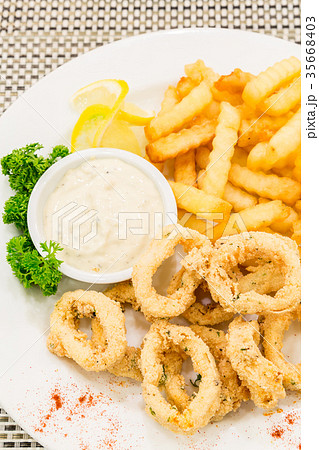 fried calamari fried calamari 35668403