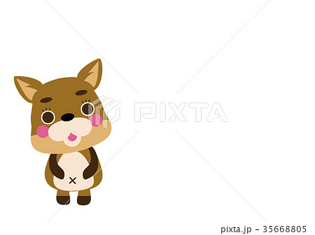 柴犬のイラストレーション。仔犬。キャラクター。 柴犬のイラストレーション。仔犬。キャラクター。 35668805