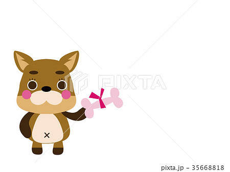 柴犬のイラストレーション。仔犬。キャラクター。 35668818