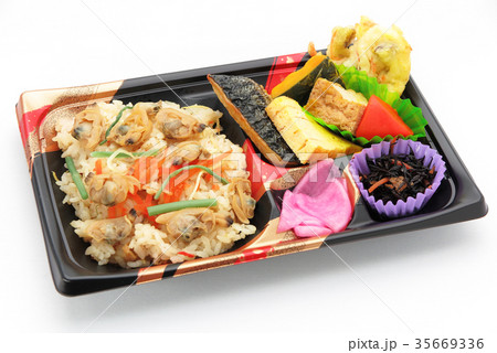 あさりと生姜の炊き込み御飯弁当 35669336