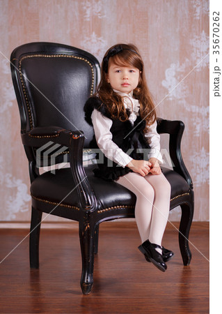Young brunette dolly lady girl stylish dressed Young brunette dolly lady girl stylish dressed 35670262