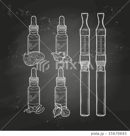 Vector set e-cigarette vape pen 35670693