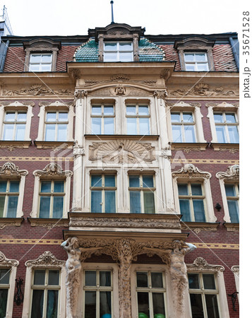 facade of old urban house in Riga city facade of old urban house in Riga city 35671528