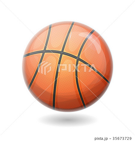 Basketball Ball Isolated - Stock Illustration [35673729] - PIXTA
