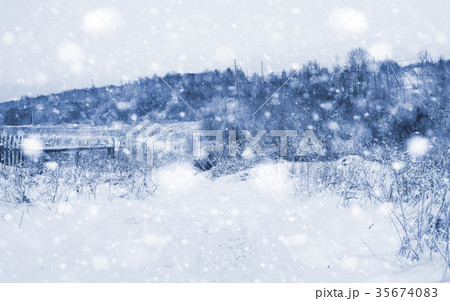 Landscape in the winter day 35674083